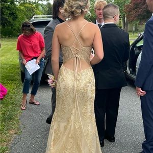 GOLD PROM DRESS